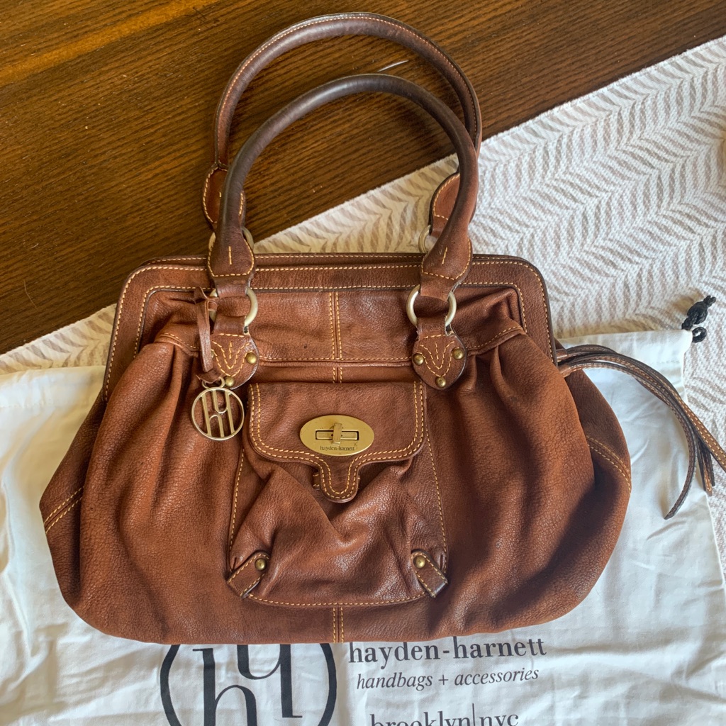 Hayden-Harnett Vegan Leather Satchel